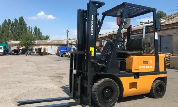 Газ-бензиновый вилочный погрузчик навантажувач Mitsubishi на 1.5 тонны - фото № 6