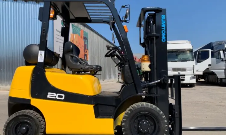 Вилочный газовый автопогрузчик Sumitomo с позиционером вил - фото № 2