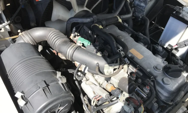 Газ-бензиновый вилочный автопогрузчик Nissan с полукабиной и печкой - фото № 3