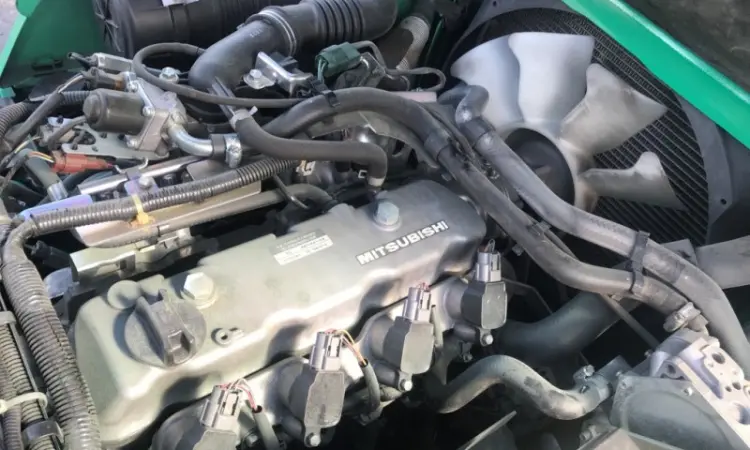 Газ-бензиновый вилочный погрузчик Mitsubishi FGE14T-F34 год выпуска 2015, новая резина - фото № 11