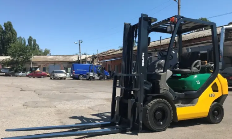Газовый автопогрузчик Komatsu FG15HT-20 грузоподъёмностью 1.5 тонны - фото № 8
