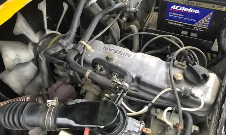 Газ-бензиновый вилочный погрузчик Nissan PL02A20W на 2 тонны - фото № 6