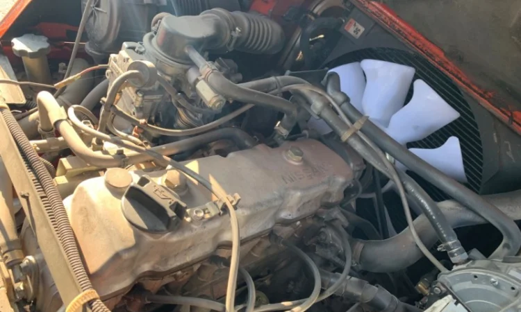 Вилочный автопогрузчик/автонавантажувач Nissan с полукабиной, печкой, позиционером - фото № 3