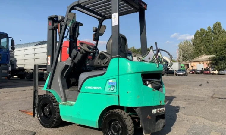 Вилочный автопогрузчик/автонавантажувач Mitsubishi, газ-бензин - фото № 3