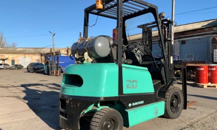 Вилочный газ-бензиновый автопогрузчик Sumitomo с боковым смещением - фото № 5