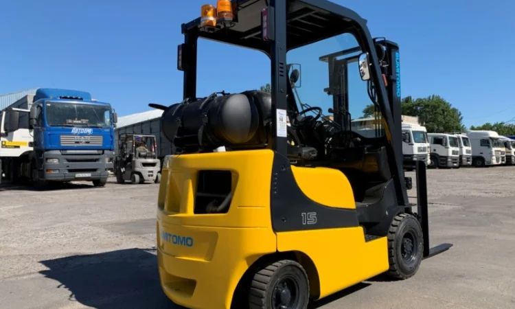 Газовый вилочный автопогрузчик Sumitomo (Mazda) с боковым смещением - фото № 2