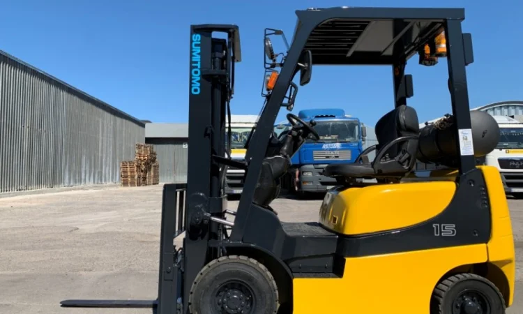 Газовый вилочный автопогрузчик Sumitomo (Mazda) с боковым смещением - фото № 3