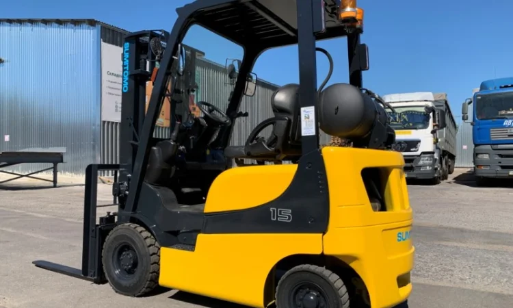 Газовый вилочный автопогрузчик Sumitomo (Mazda) с боковым смещением - фото № 4