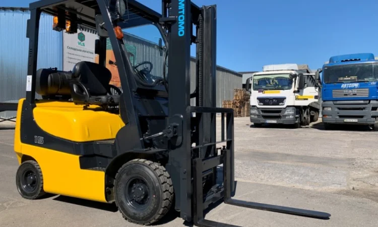 Газовый вилочный автопогрузчик Sumitomo (Mazda) с боковым смещением - фото № 6