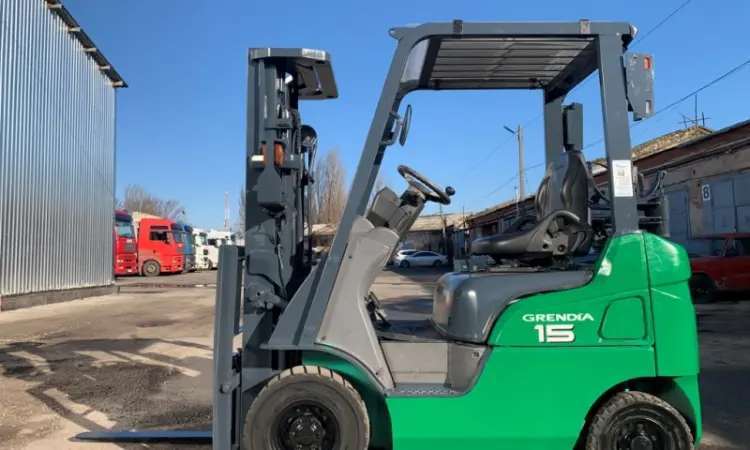 Вилочний навантажувач Mitsubishi KFGE15T-KF2D вагоннiк з щоглою 4.3 метри - фото № 1