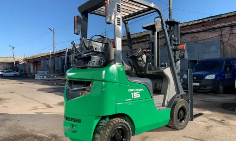 Вилочний навантажувач Mitsubishi KFGE15T-KF2D вагоннiк з щоглою 4.3 метри - фото № 3