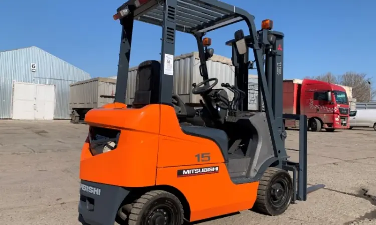 Вилочный погрузчик Mitsubishi KFGE15T-KF34 с боковым сдвигом - фото № 3