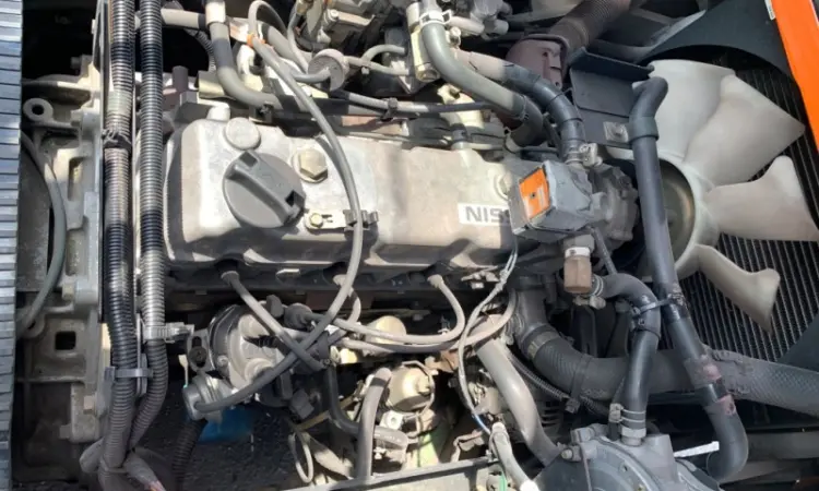 Вилковий автопогрузчик Nissan, вагонник, з бічним зміщенням. Напрацювання 5837 мотогодин - фото № 5