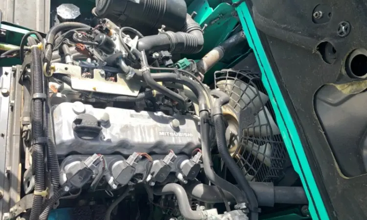 Вилковий автонавантажувач Mitsubishi, з двома додатковими гідролініями Модель: FGE25D - фото № 5