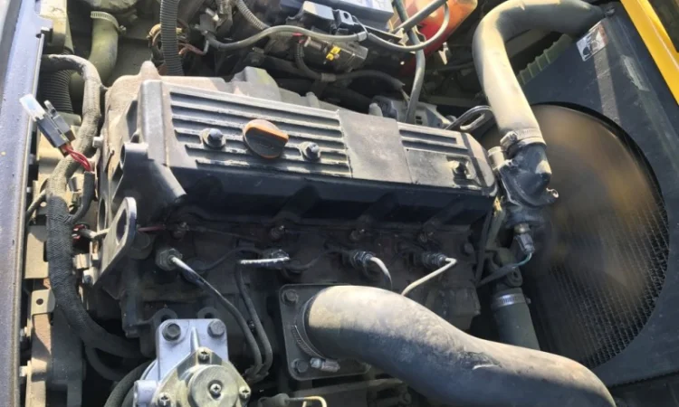 Вилочный погрузчик Hyster с мачтой триплекс и боковым смещением - фото № 8