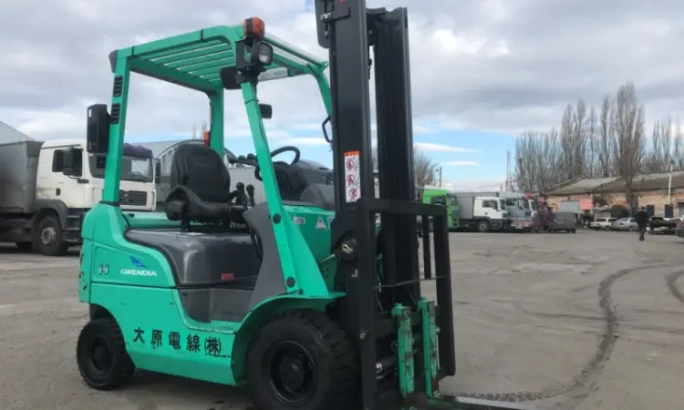 Вилочный бензиновый автопогрузчик Mitsubishi с позиционером - фото № 6