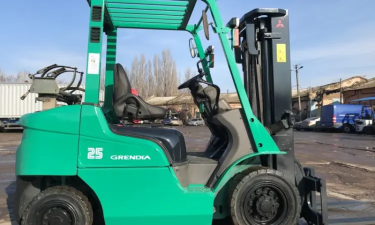 Вилочный газ-бензиновый автопогрузчик Митсубиши с ротатором - фото № 3