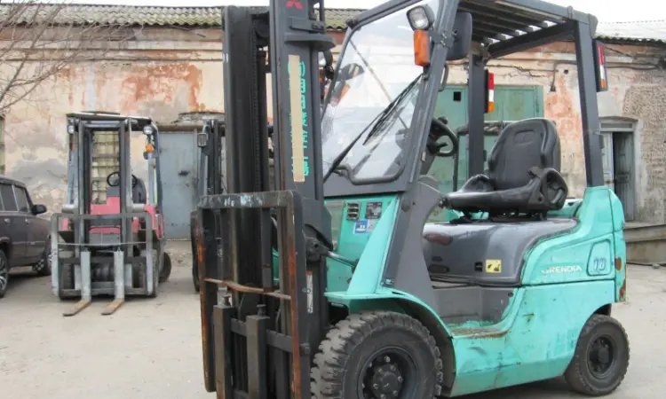 Газ - Бензиновый погрузчик Mitsubishi KFG18T-KF2D на 1 тонну - фото № 1