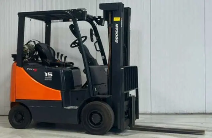 Навантажувач газовий Doosan G15S-5 1.5т. 2012 року 7236 мг вагоннік 2040мм габарит - фото № 2