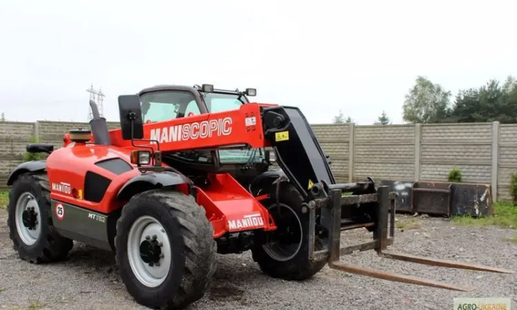 Телескопический погрузчик Manitou MT 732 2005 года + новая резина - фото № 8