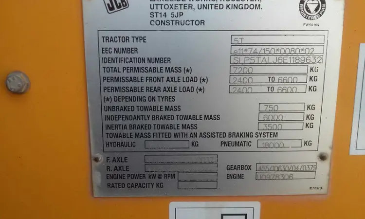 В наличии телескопический погрузчик JCB 531-70 Agri 2006 года - фото № 9
