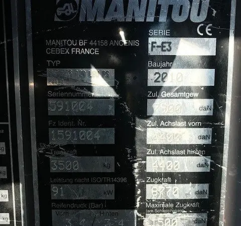 Телескопический погрузчик MANITOU MLT 735- 120 LSU PS 2010 года - фото № 10