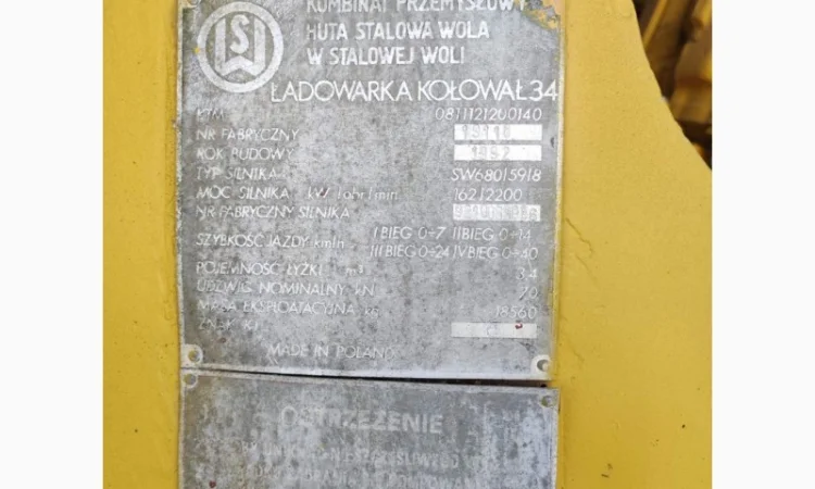 Фронтальний погрузчик STALOWA WOLA L34 Свіжий 3.5 m3 10t - фото № 14