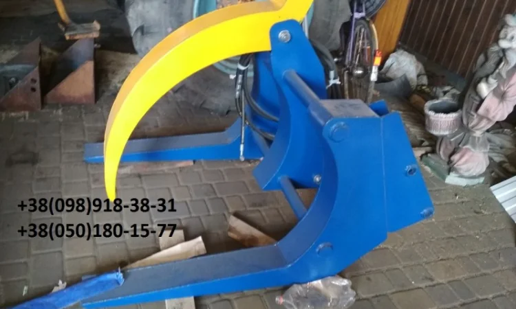 Вилы для погрузки леса, бревен (лесной захват) на фронтальный погрузчик - фото № 1