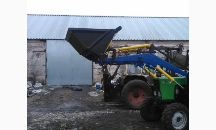 Быстросъемный фронтальный погрузчик КУН. (челюстной ковш) - фото № 3