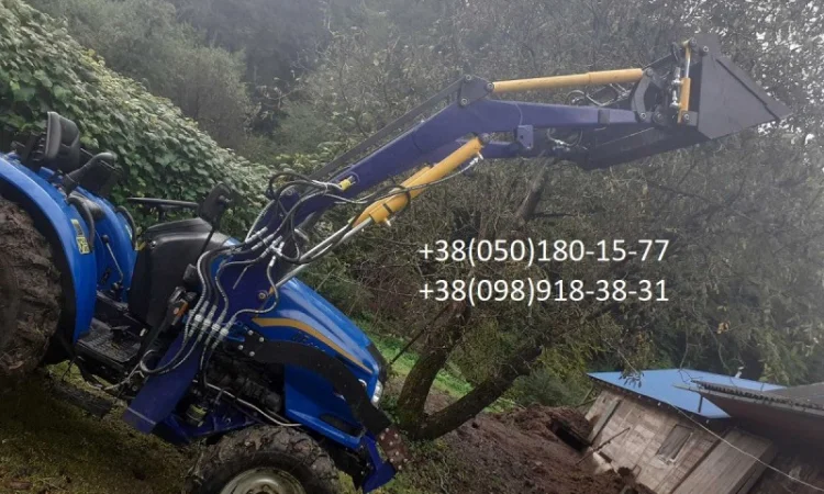 Фронтальный погрузчик на минитрактор, навантажувачі. Челюстной ковш - фото № 10