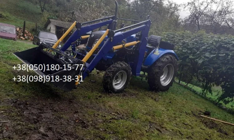 Фронтальный погрузчик на минитрактор, навантажувачі. Челюстной ковш - фото № 4