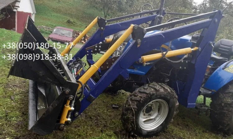 Фронтальный погрузчик на минитрактор, навантажувачі. Челюстной ковш - фото № 5