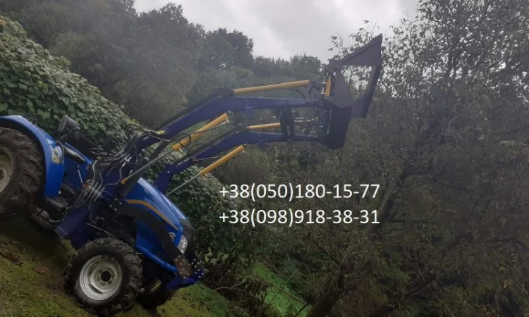 Фронтальный погрузчик на минитрактор, навантажувачі. Челюстной ковш - фото № 6