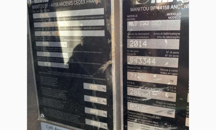 Телескопічний навантажувач Manitou MLT 735-120 - фото № 10