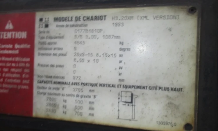 Вилочный погрузчик Hyster H 3.20 XM - фото № 1