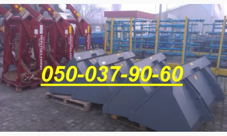 Погрузчик фронтальный ПФУ-0, 8 г/п 800кг+Отвал поворотный для снега+Ковш Fenix 0, 8 куб.м - фото № 2