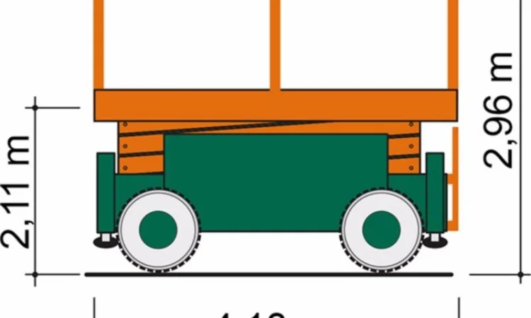 Подъемник ножничный Haulotte H18SDX, дизель, 2000 г., 517 м/ч, 18 м.рабочая высота - фото № 8
