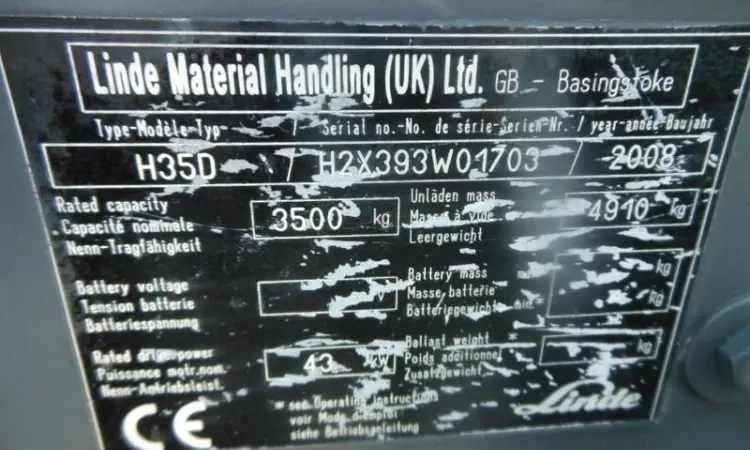 Погрузчик вилочный б/у Linde H35D, дизель, 2008 года, 4600 мм высота подъема - фото № 8