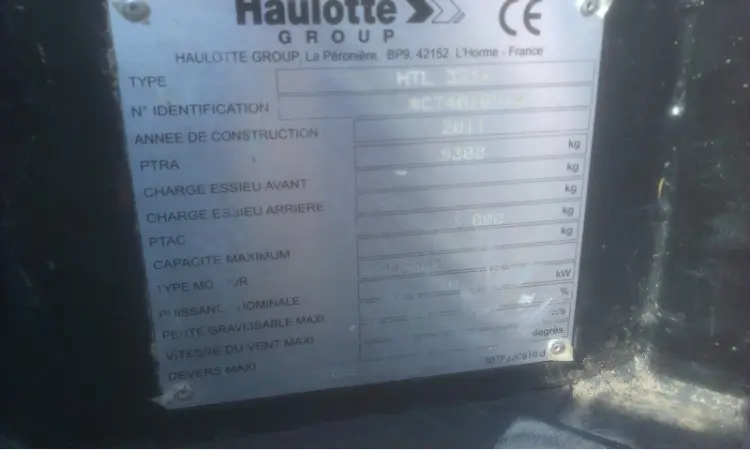 Дизельный погрузчик Haulotte, 2011 года, 3.2 т., 10 м.высота подъема (Manitou, JCB) - фото № 6