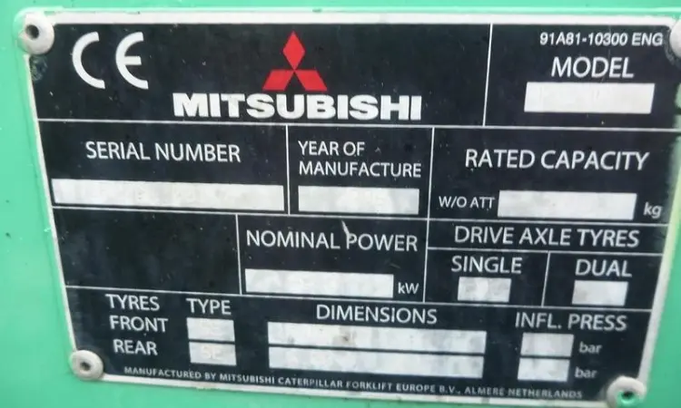 Погрузчик вилочный Mitsubishi FG20N, газ, 2 т., 5500 мм высота подъема - фото № 6