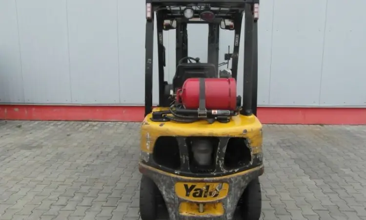 Дизельный погрузчик Yale GLP25VX, 2014 года, 11593 м/ч, 2.5т., 4.9м.подъем, вагонник - фото № 4