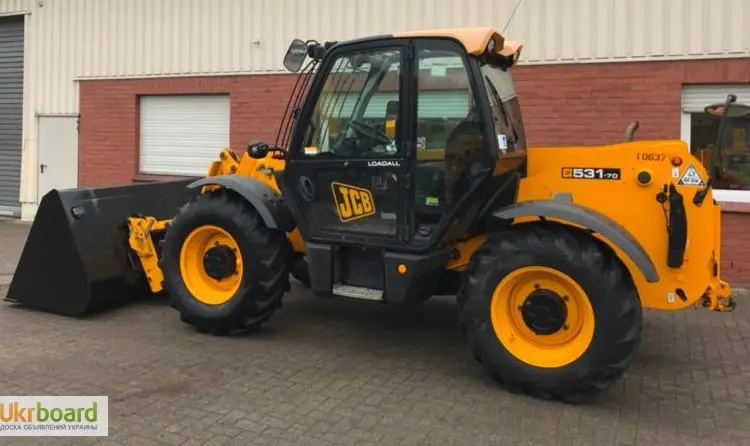 Телескопический погрузчик JCB 531-70, 2012 г., джойстик, кондиционер, 3100 м/ч - фото № 1
