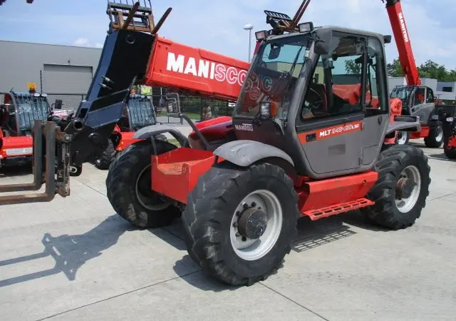 Телескопический погрузчик Manitou MLT845 120LSU, 2006г., 5833 мч, 4.5т., 8метров - фото № 1