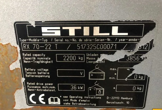 Вилочный погрузчик Still RX70-22T - фото № 4