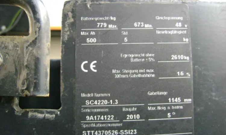 Аренда электропогрузчик б/у Crown SC 4220-1.3 - фото № 7