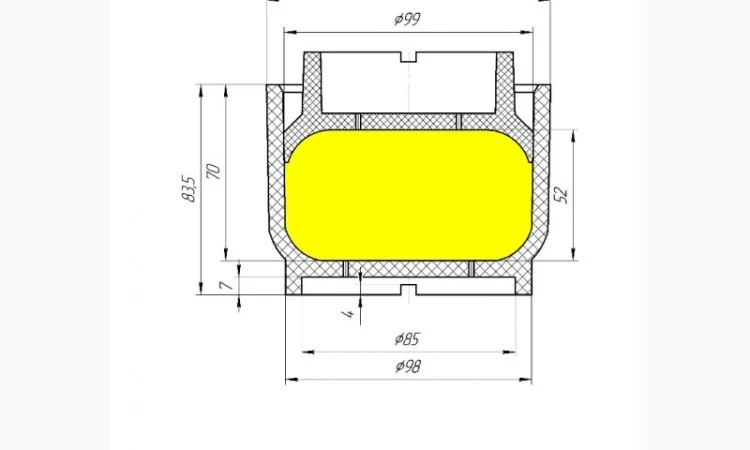 Форма для сыра круглого весом до 0.5 кг типа "Гауда", "Бэби Гауда" - фото № 3