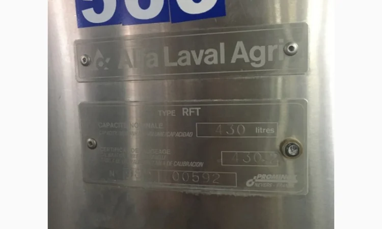 Молокоохолоджувач Б/У ALFA LAVAL 430 открытого типа объёмом 430 литров - фото № 4