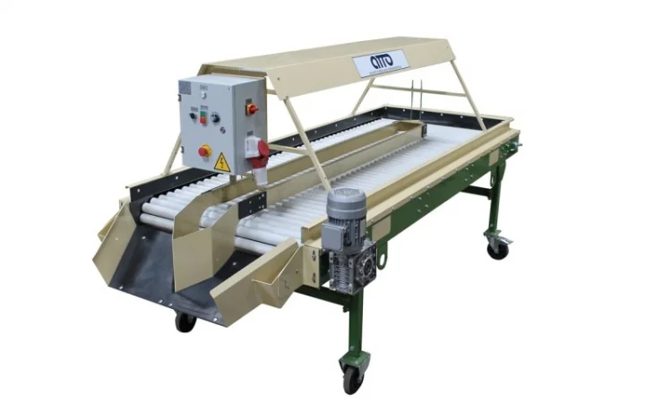 Стол роликовый инспекционный для картофеля, овощей, лука, моркови, фруктов КРИ-10 - фото № 4