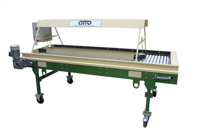 Стол роликовый инспекционный для картофеля, овощей, лука, моркови, фруктов КРИ-10 - фото № 6