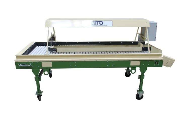 Стол роликовый инспекционный для картофеля, овощей, лука, моркови, фруктов КРИ-10 - фото № 7